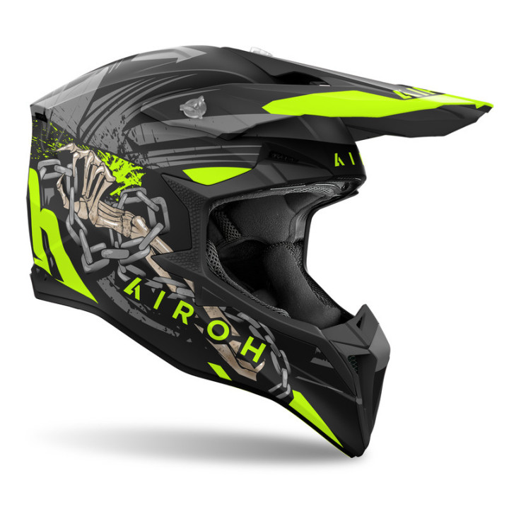 KASK MOTOCYKLOWY AIROH WRAAAP DARKNESS MATT