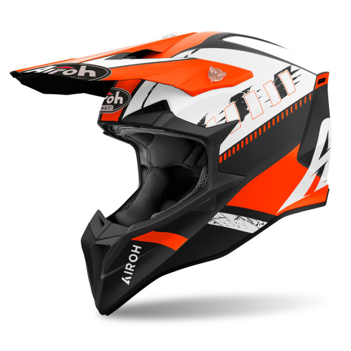 KASK MOTOCYKLOWY AIROH WRAAAP FEEL ORANGE MATT
