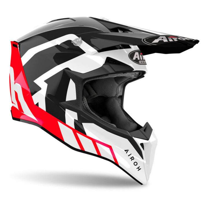 KASK MOTOCYKLOWY AIROH WRAAAP RELOADED RED GLOSS