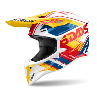 KASK MOTOCYKLOWY AIROH WRAAAP 6DAYS SPAIN 2024 GLOSS