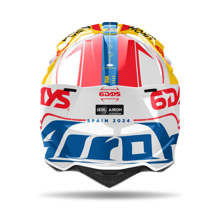 KASK MOTOCYKLOWY AIROH WRAAAP 6DAYS SPAIN 2024 GLOSS
