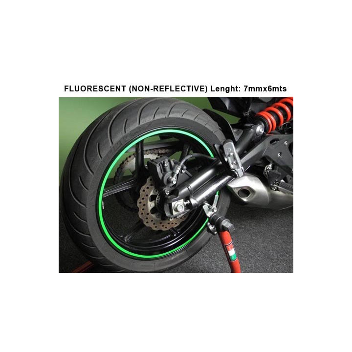 TAŚMA NA FELGĘ KEITI REFLECTIVE STICKER STRIP FLUORESCENT GREEN