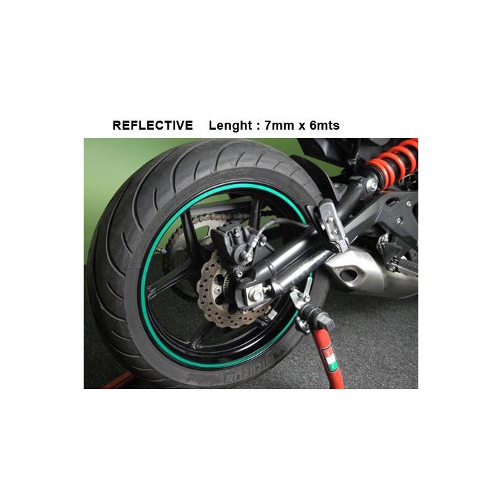 TAŚMA NA FELGĘ KEITI REFLECTIVE STICKER STRIP GREEN
