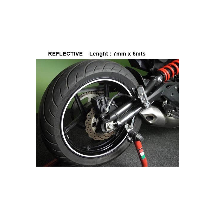 TAŚMA NA FELGĘ KEITI REFLECTIVE STICKER STRIP WHITE