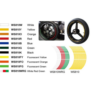 PASKI NA FELGĘ KEITI REFLECTIVE STICKER FLUO YELLOW