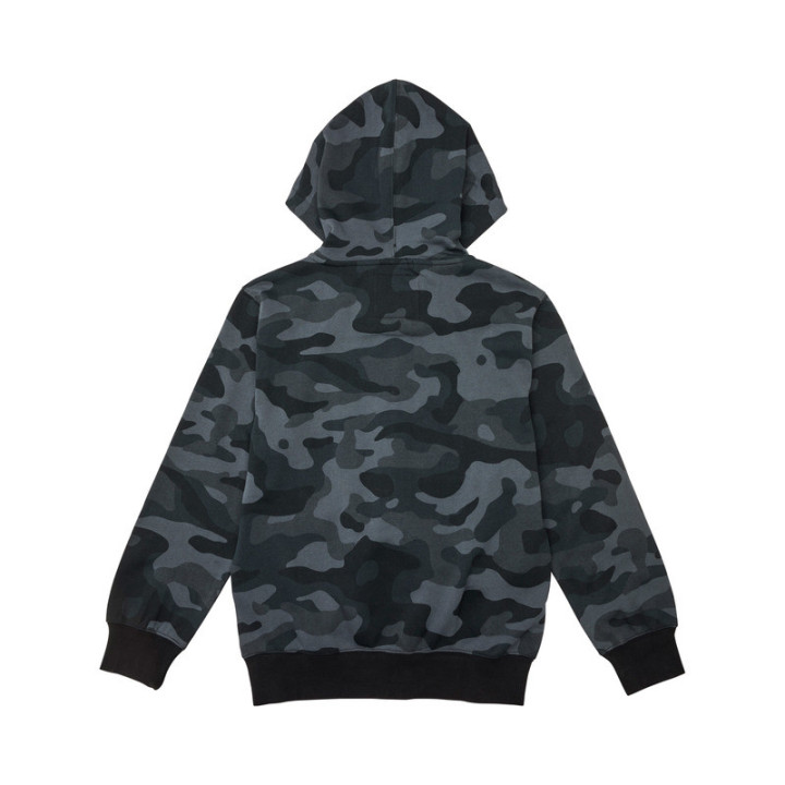 BLUZA Z KAPTUREM NA ZAMEK FOX JUNIOR HEAD BLACK CAMO YS