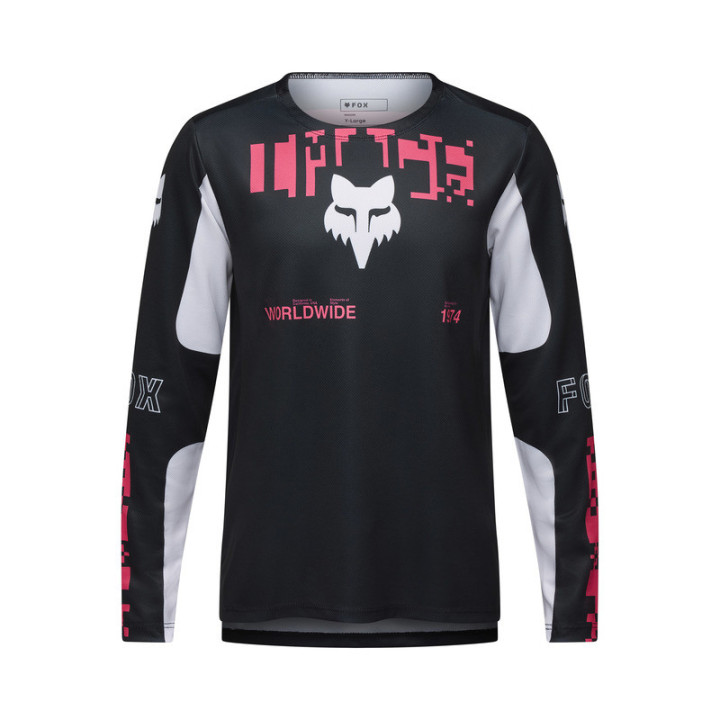 KOSZULKA ROWEROWA Z DŁUGIM RĘKAWEM FOX JUNIOR RANGER DIGI IMAGE BLACK YM