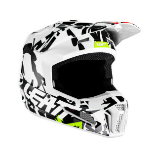 KASK MOTOCYKLOWY JUNIOR LEATT MOTO 3.5 ZEBRA