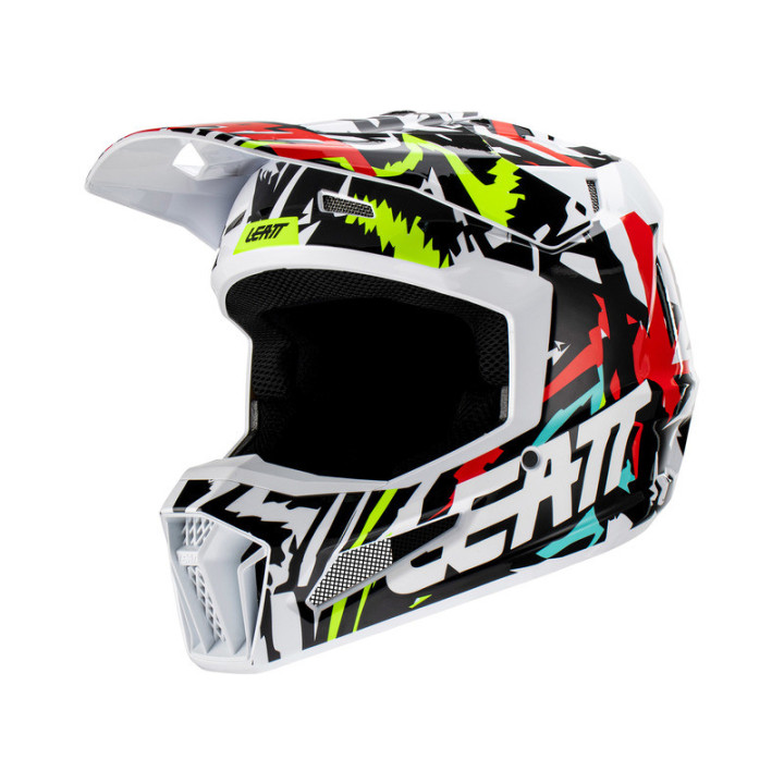 KASK MOTOCYKLOWY JUNIOR LEATT MOTO 3.5 ZEBRA