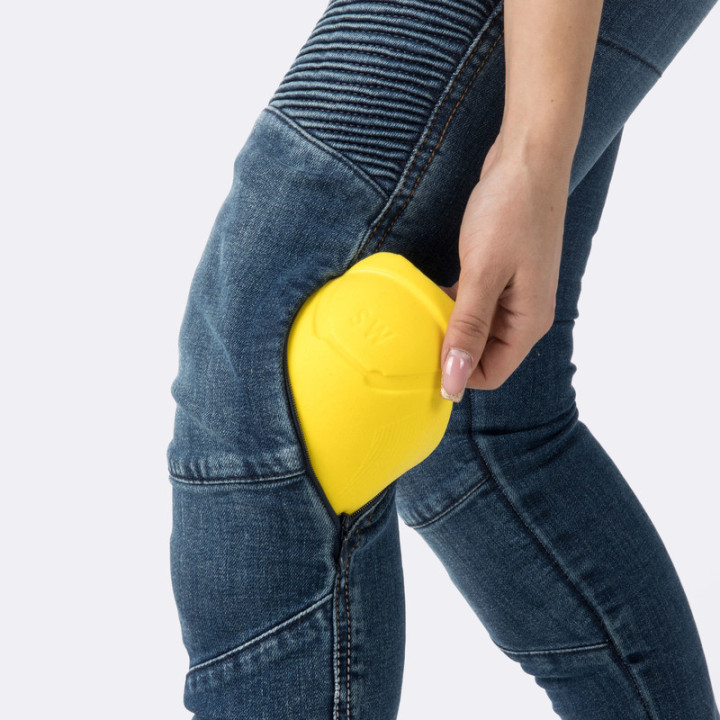 JEANSY MOTOCYKLOWE DAMSKIE OZONE AGNESS 2 WASHED BLUE