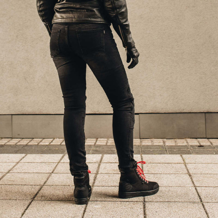 JEANSY MOTOCYKLOWE DAMSKIE OZONE AGNESS 2 WASHED BLUE 44/32