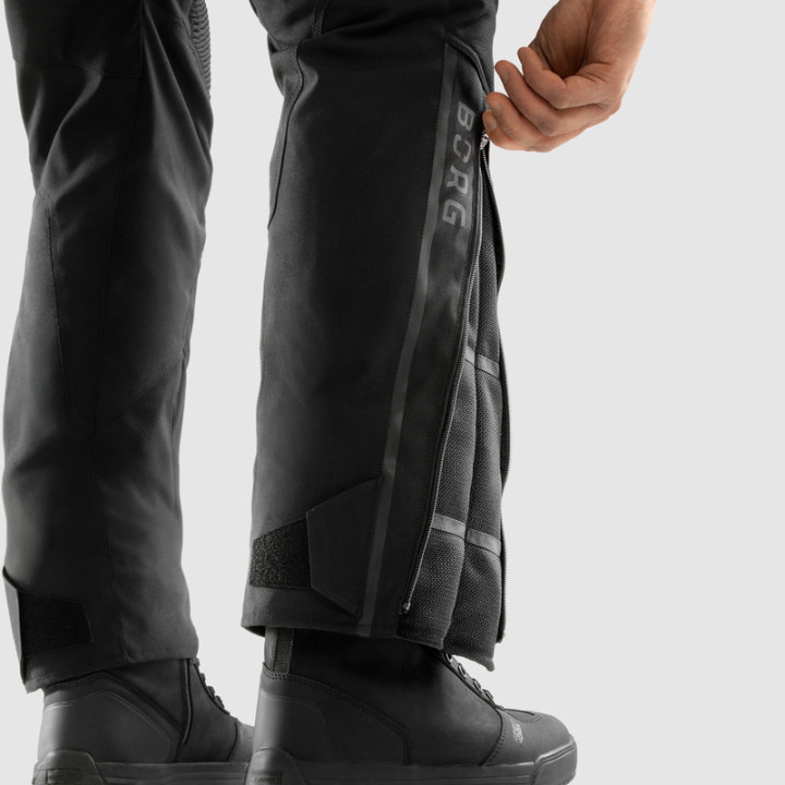 SPODNIE MOTOCYKLOWE TEKSTYLNE REBELHORN BORG 2 BLACK GREY