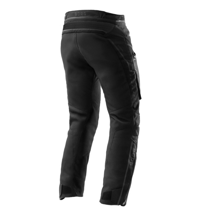 SPODNIE MOTOCYKLOWE TEKSTYLNE REBELHORN BORG 2 BLACK (KRÓTKA NOGAWKA)