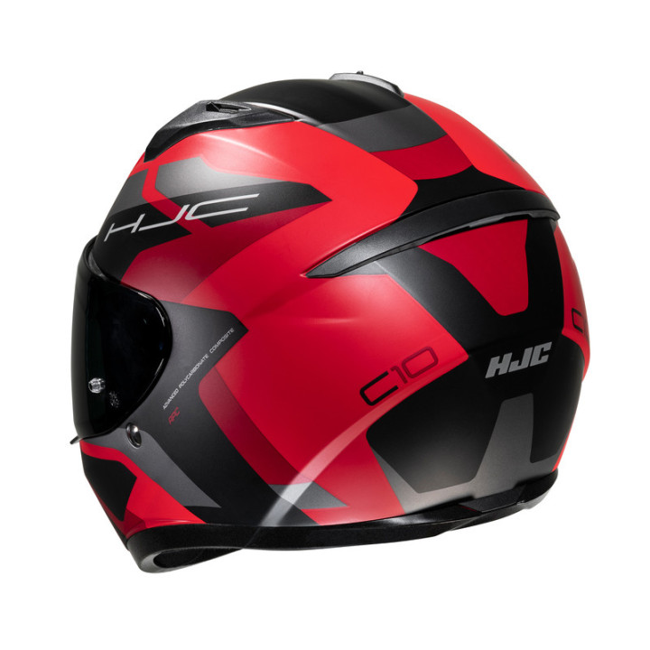 KASK MOTOCYKLOWY HJC C10 TINS BLACK RED