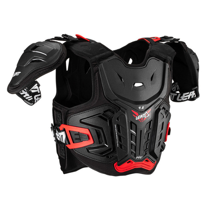 BUZER JUNIOR LEATT 4.5 PRO BLACK RED