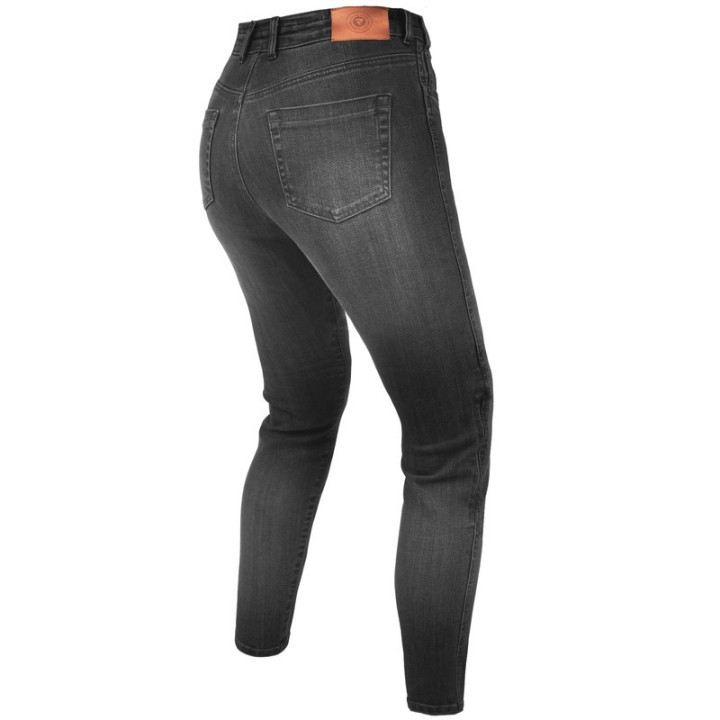 JEANSY MOTOCYKLOWE DAMSKIE REBELHORN CLASSIC 3 SLIM FIT WASHED BLACK