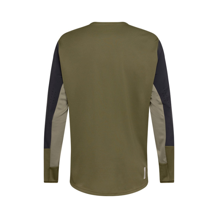 KOSZULKA ROWEROWA Z DŁUGIM RĘKAWEM FOX DEFEND OLIVE GREEN S