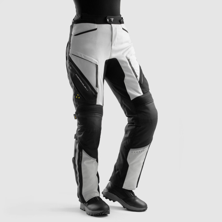 SPODNIE MOTOCYKLOWE TEKSTYLNE DAMSKIE REBELHORN HARDY 3.0 BLACK GREY