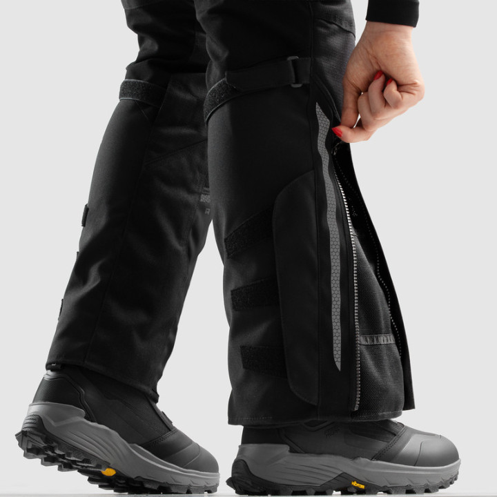 SPODNIE MOTOCYKLOWE TEKSTYLNE DAMSKIE REBELHORN HARDY 3.0 BLACK (DŁUGA NOGAWKA)