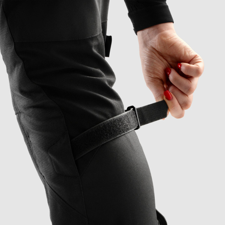 SPODNIE MOTOCYKLOWE TEKSTYLNE DAMSKIE REBELHORN HARDY 3.0 BLACK (DŁUGA NOGAWKA)