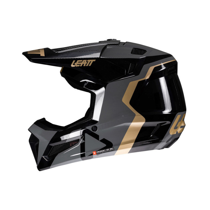 KASK MOTOCYKLOWY Z GOGLAMI JUNIOR LEATT KIT MOTO 3.5 BLACK
