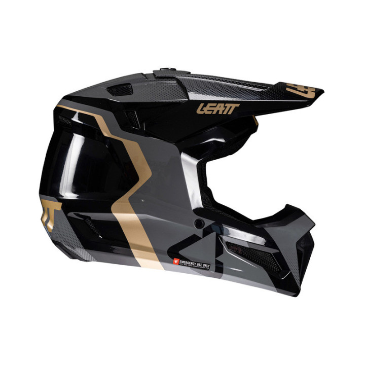 KASK MOTOCYKLOWY Z GOGLAMI JUNIOR LEATT KIT MOTO 3.5 BLACK
