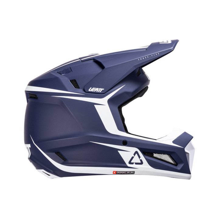 KASK MOTOCYKLOWY Z GOGLAMI LEATT KIT MOTO 3.5 BLUE