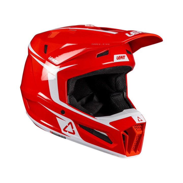 KASK MOTOCYKLOWY Z GOGLAMI LEATT KIT MOTO 3.5 RED