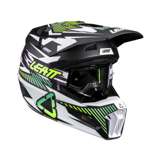 KASK MOTOCYKLOWY Z GOGLAMI LEATT KIT MOTO 3.5 STORM TEAL