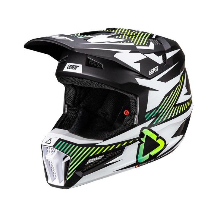 KASK MOTOCYKLOWY Z GOGLAMI LEATT KIT MOTO 3.5 STORM TEAL