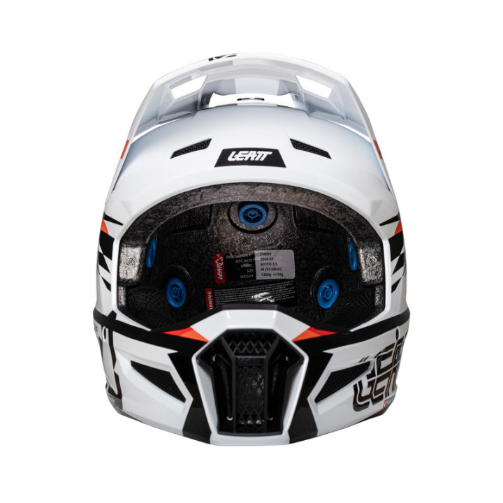KASK MOTOCYKLOWY Z GOGLAMI LEATT KIT MOTO 3.5 WHITE