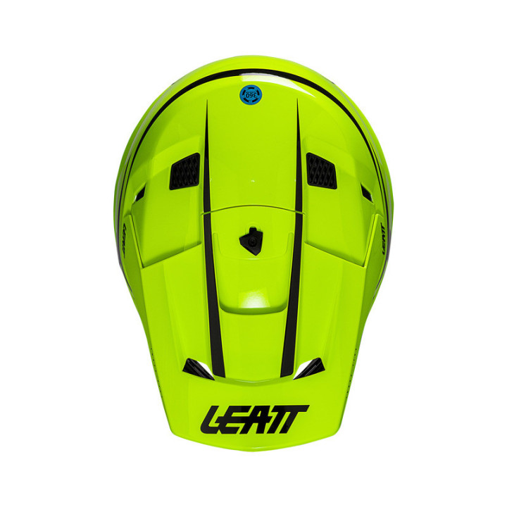 KASK MOTOCYKLOWY Z GOGLAMI LEATT KIT MOTO 3.5 NEON YELLOW