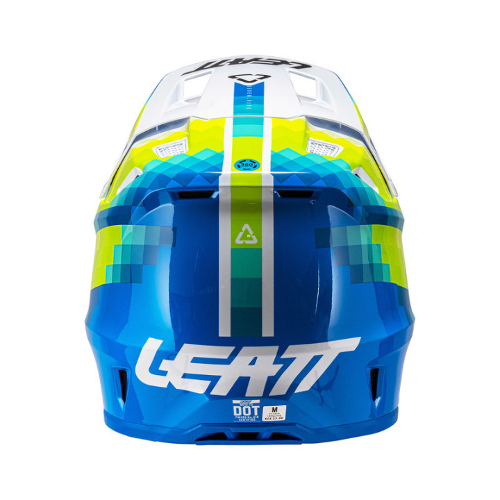 KASK MOTOCYKLOWY Z GOGLAMI LEATT KIT MOTO 7.5 PIXEL BLUE