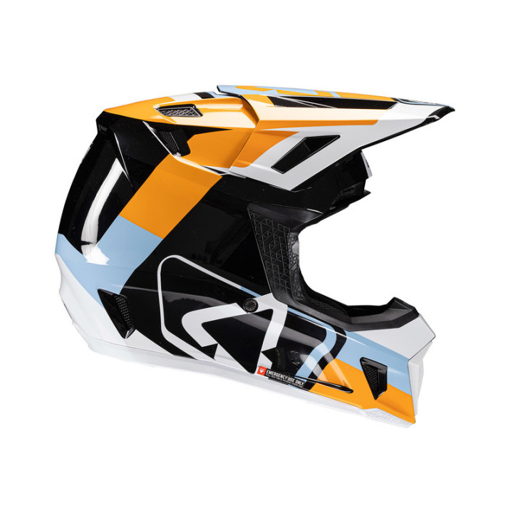 KASK MOTOCYKLOWY Z GOGLAMI LEATT KIT MOTO 7.5 ORANGE