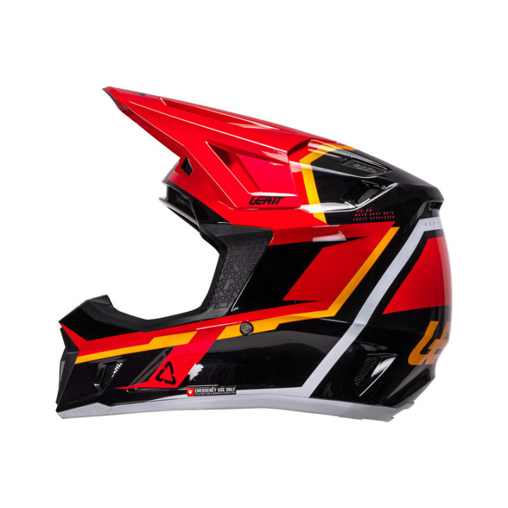 KASK MOTOCYKLOWY Z GOGLAMI LEATT KIT MOTO 7.5 RED S
