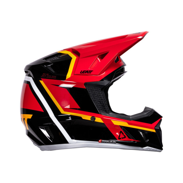 KASK MOTOCYKLOWY Z GOGLAMI LEATT KIT MOTO 7.5 RED S