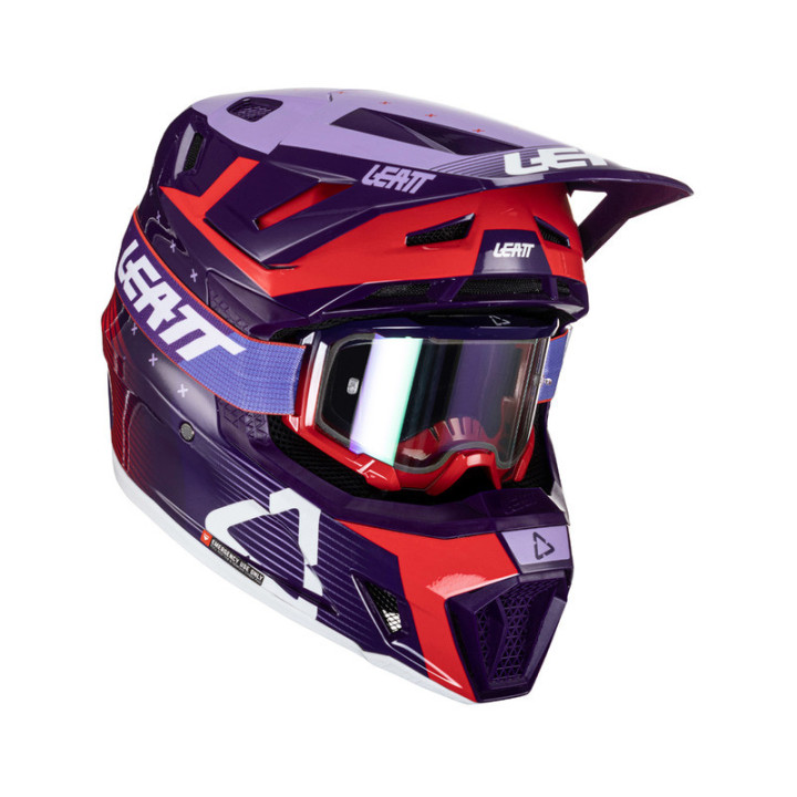 KASK MOTOCYKLOWY Z GOGLAMI LEATT KIT MOTO 7.5 SUNDOWN