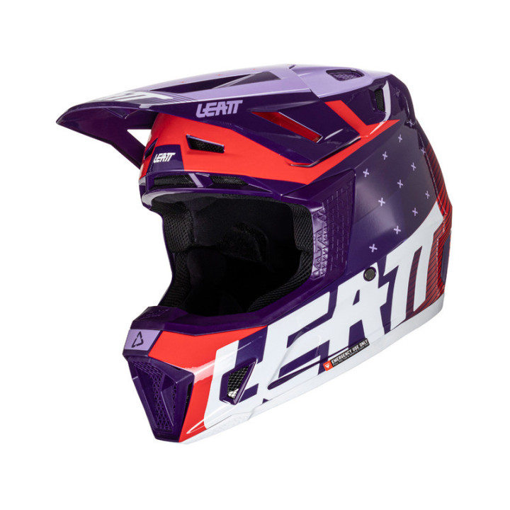 KASK MOTOCYKLOWY Z GOGLAMI LEATT KIT MOTO 7.5 SUNDOWN