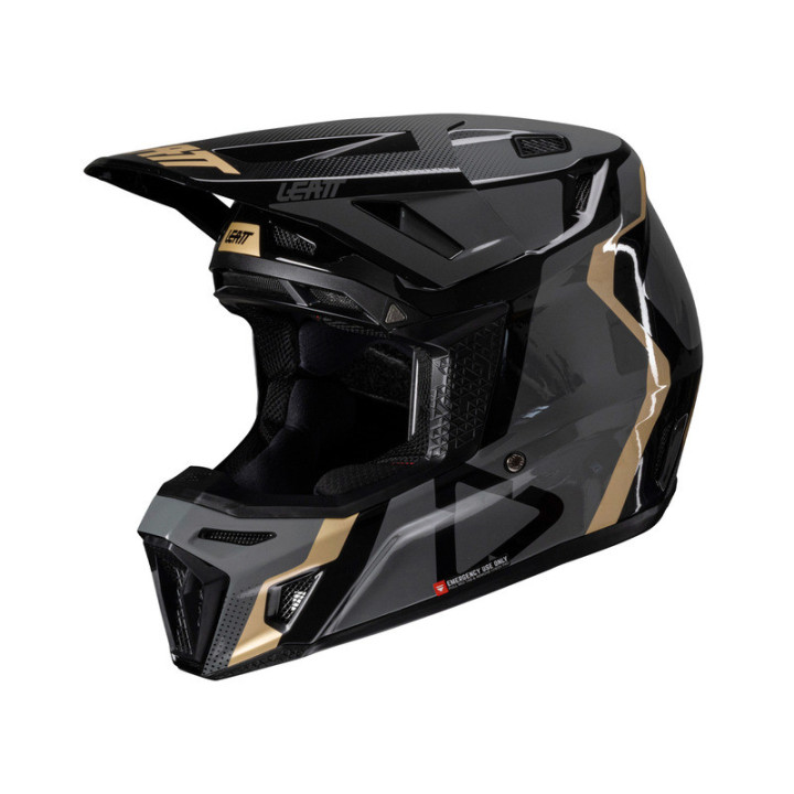 KASK MOTOCYKLOWY Z GOGLAMI LEATT KIT MOTO 8.5 BLACK