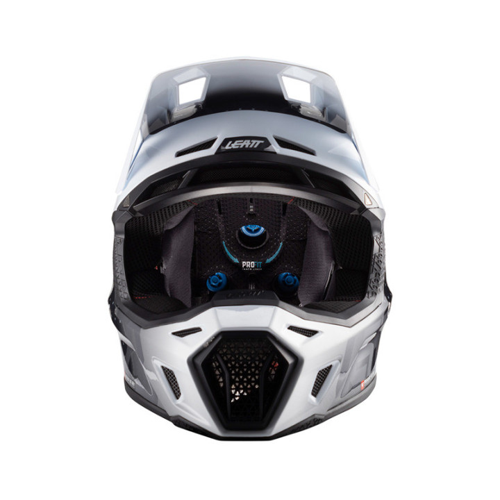 KASK MOTOCYKLOWY Z GOGLAMI LEATT KIT MOTO 8.5 BLACK WHITE XL