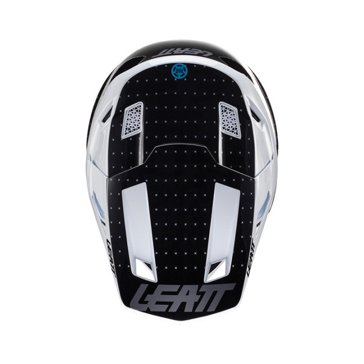 KASK MOTOCYKLOWY Z GOGLAMI LEATT KIT MOTO 8.5 BLACK WHITE XL