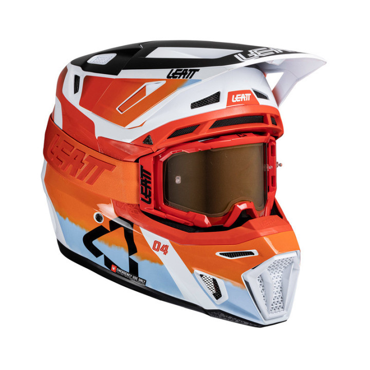 KASK MOTOCYKLOWY Z GOGLAMI LEATT KIT MOTO 8.5 GLAMIS
