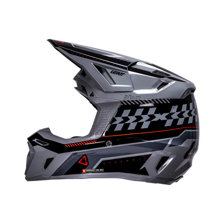 KASK MOTOCYKLOWY Z GOGLAMI LEATT KIT MOTO 8.5 GREY