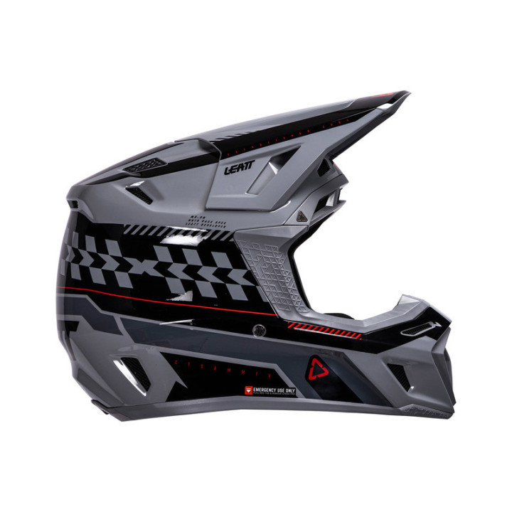 KASK MOTOCYKLOWY Z GOGLAMI LEATT KIT MOTO 8.5 GREY M