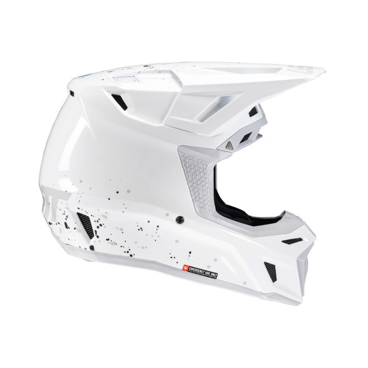 KASK MOTOCYKLOWY Z GOGLAMI LEATT KIT MOTO 8.5 WHITE