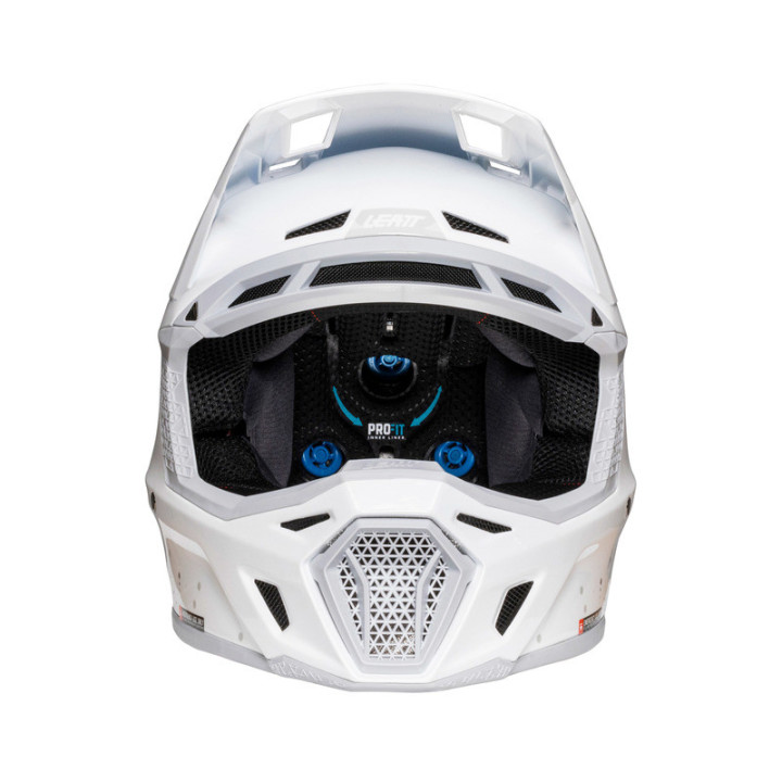 KASK MOTOCYKLOWY Z GOGLAMI LEATT KIT MOTO 8.5 WHITE