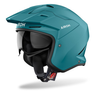 KASK MOTOCYKLOWY AIROH KOMBAKT COLOR PETROL GREEN MATT