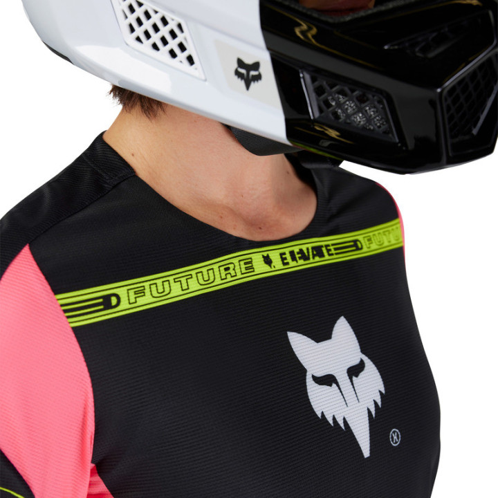KOSZULKA ROWEROWA Z DŁUGIM RĘKAWEM FOX LADY FLEXAIR ELEVATED BLACK S