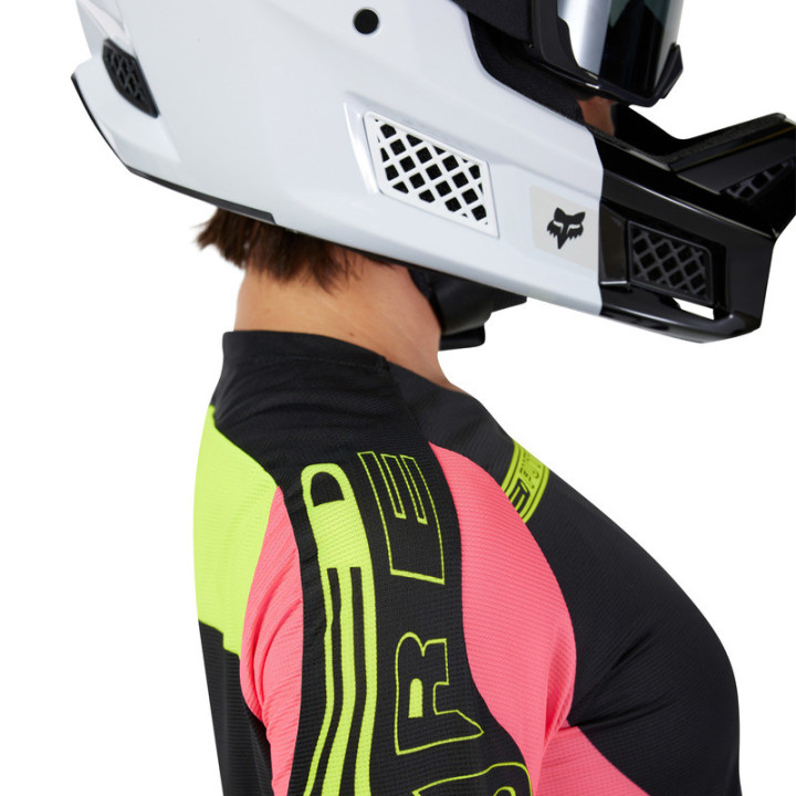 KOSZULKA ROWEROWA Z DŁUGIM RĘKAWEM FOX LADY FLEXAIR ELEVATED BLACK S