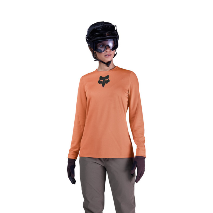 KOSZULKA ROWEROWA Z DŁUGIM RĘKAWEM FOX LADY RANGER FOX HEAD CORAL